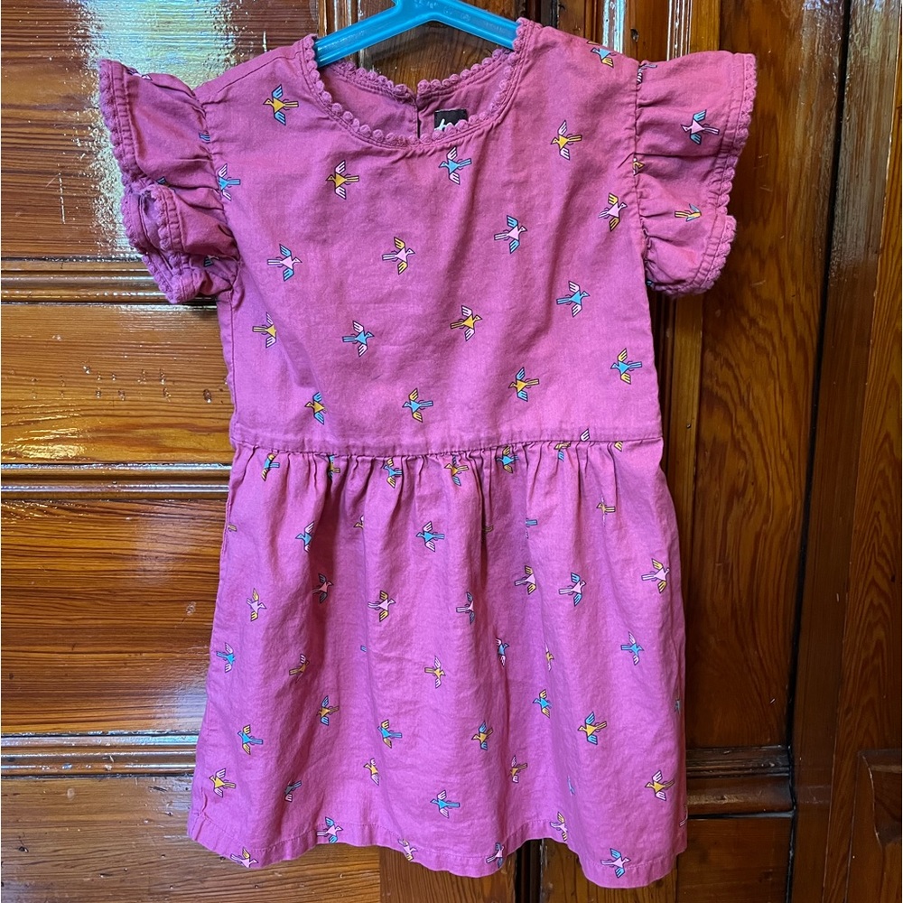 Tea Collection Crochet Trim Dress - Size 5